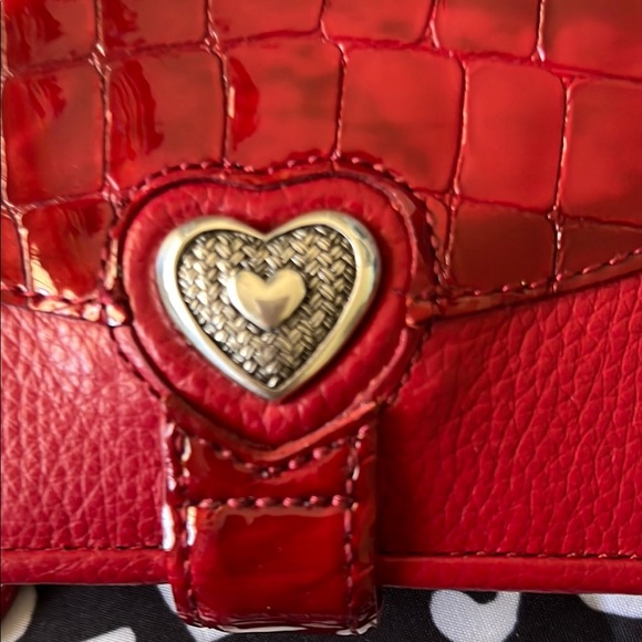 Brighton  Red Wallet with Heart Clasp - Picture 6 of 6